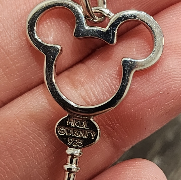 Disney Sterling Silver Mickey Key Necklace - Picture 5 of 5